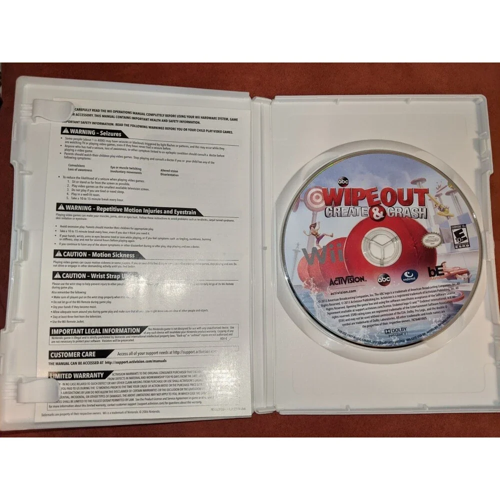 Wipeout 2 + Wipeout Create &‎ Crash, 2-Pack, Wii Nintendo,